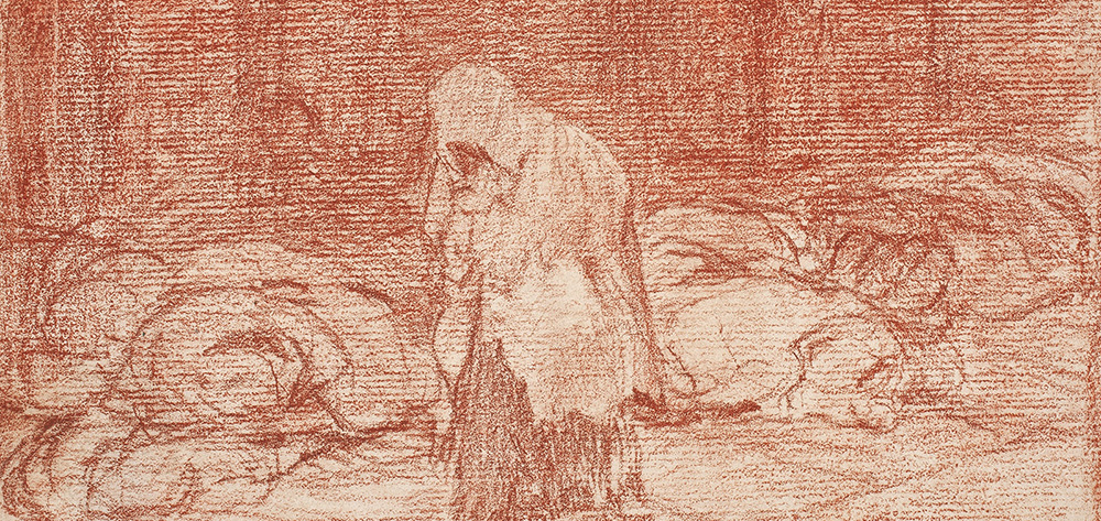 Goya, exposición de Dibujos en el museo del prado - Sanguina