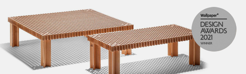 Poltrona Frau mesa auxiliar Kyoto Wallpaper Design Award 2021