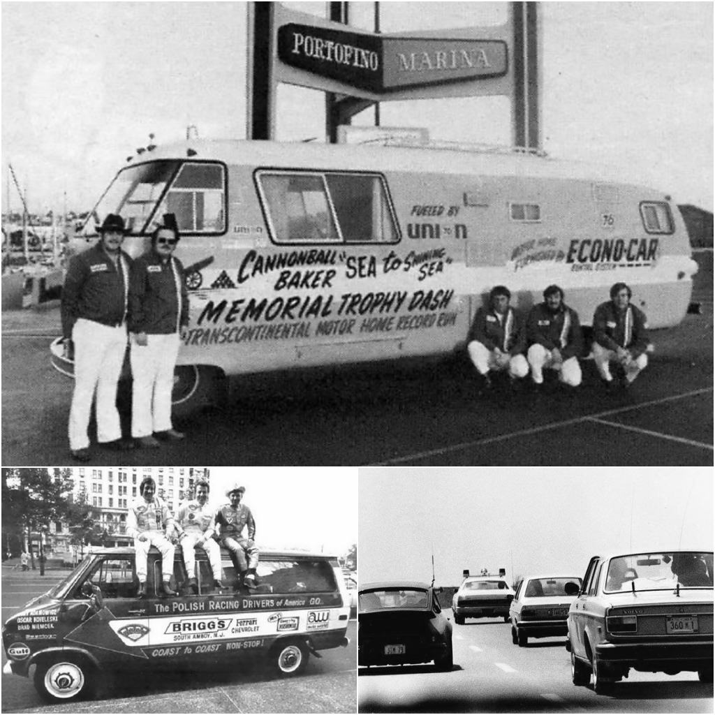 Motorhome, PRDA y Porsche con Volvo y policía
