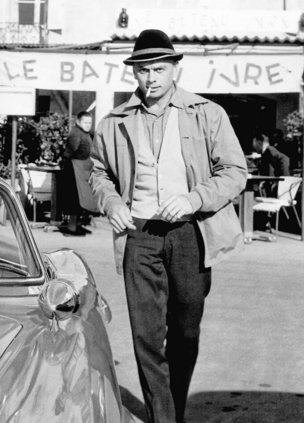 El actor Yul Brynner en St. Tropez, Francia, en 1959 | Edward Quinn