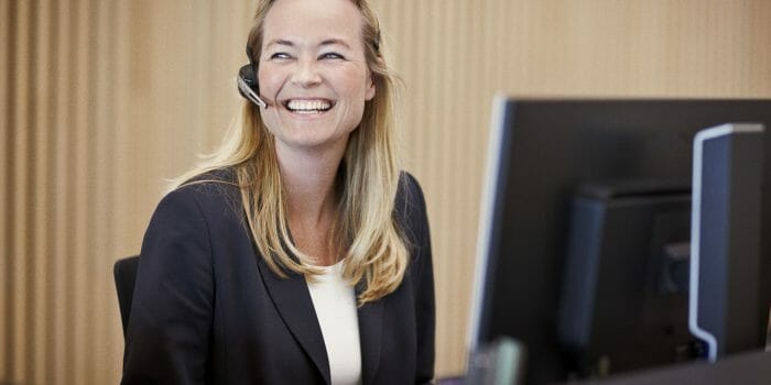 Foto af receptionist ©Fotograf Ida Schmidt