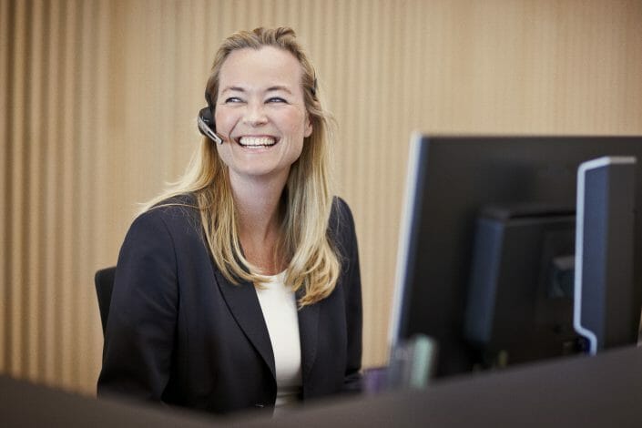 Foto af receptionist ©Fotograf Ida Schmidt