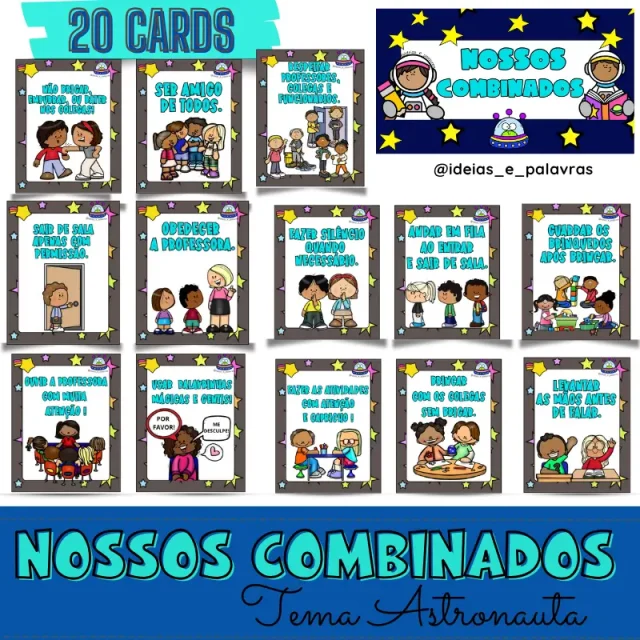Combinados tema astronauta