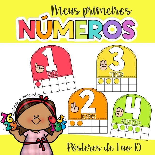 Números de 1 a 10 Educação Infantil