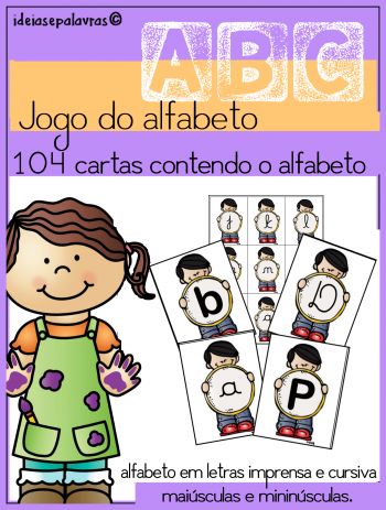 Jogo do Alfabeto  Jogos do alfabeto, Atividades letra e, Jogo de letras