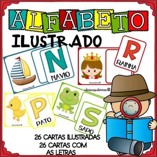 Mesa c/ Letras do Alfabeto + 4 Jogos Inteligencia Infantil - Art