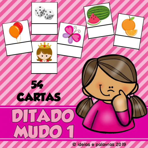 Jogo Pedagógico das Rimas para Alfabetização Infantil, 24 cartas, Ideias  e Palavras