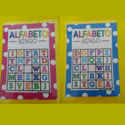 Bingo das letras do nome para trabalhar o alfabeto na Educação