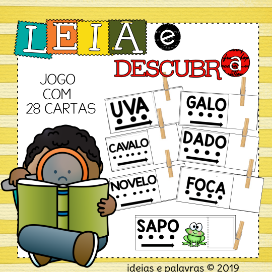 Leia e Descubra  Jogo Pedagógico para Alfabetização Infantil