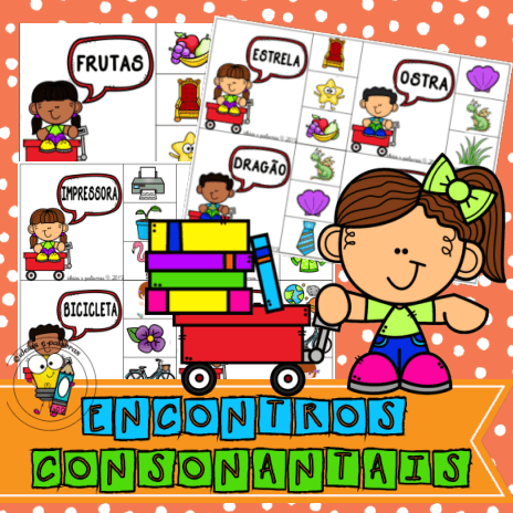 Encontros Consonantais, Jogo Pedagógico para Trabalhar a Consciência  Fonológica, Linguagem e Escrita, Educação Infantil e Ensino Fundamental, Ideias e Palavras