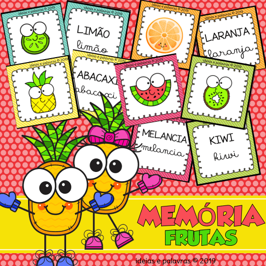 Jogos da Memória infantis Online: As Frutas