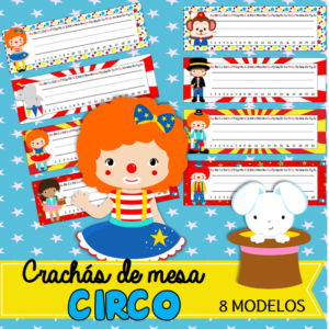 Crachás de Mesa Fazendinha | Educação Infantil