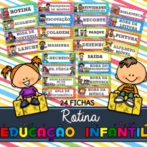 Rotina para educação infantil - www.ideiasepalavras.com.br