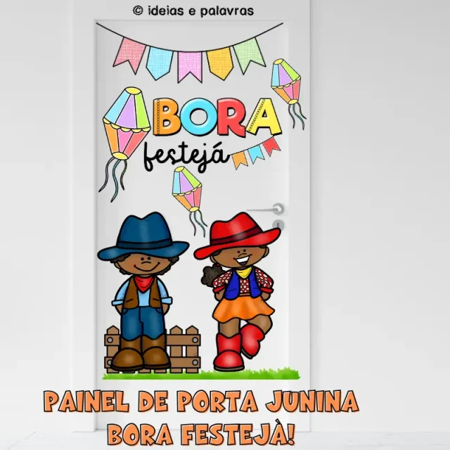 Painel de Porta Junina Bora Festeja