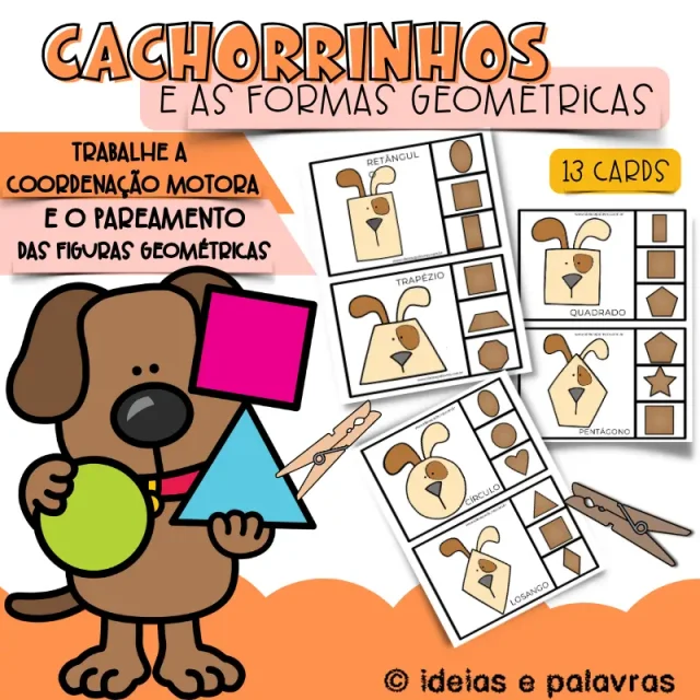 Formas Geométricas Cachorrinhos