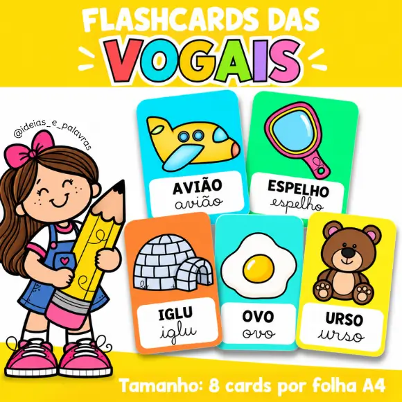 flashcards das vogais