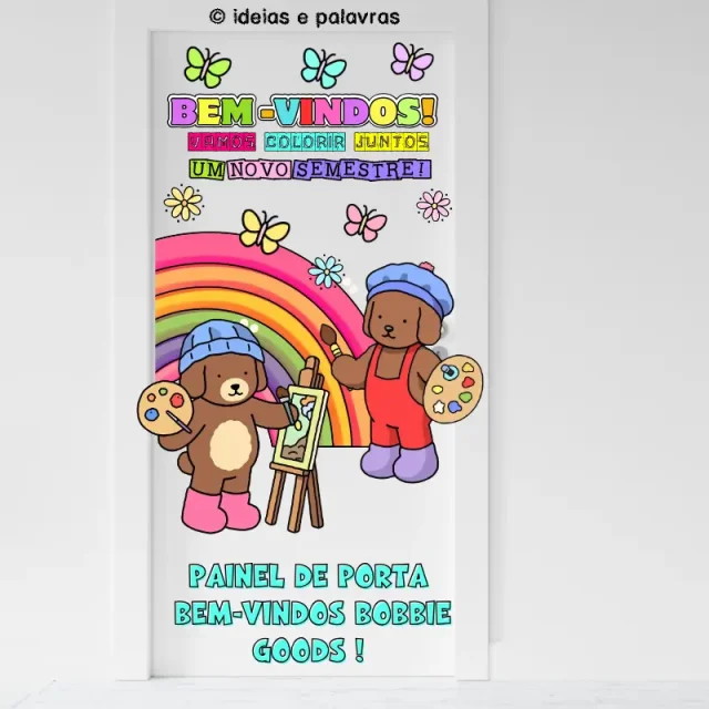 Painel de porta bem-vindos bobbie goods