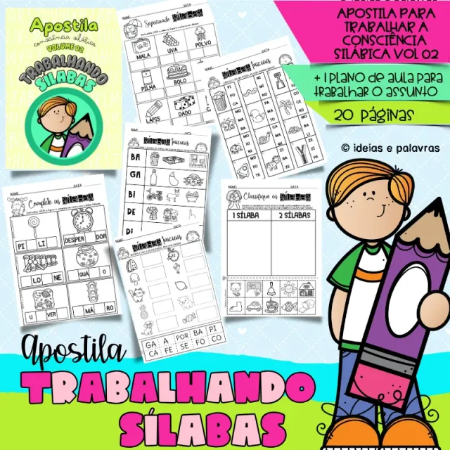 apostila de consciência silábica