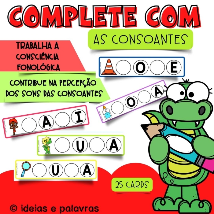 Complete com as consoantes