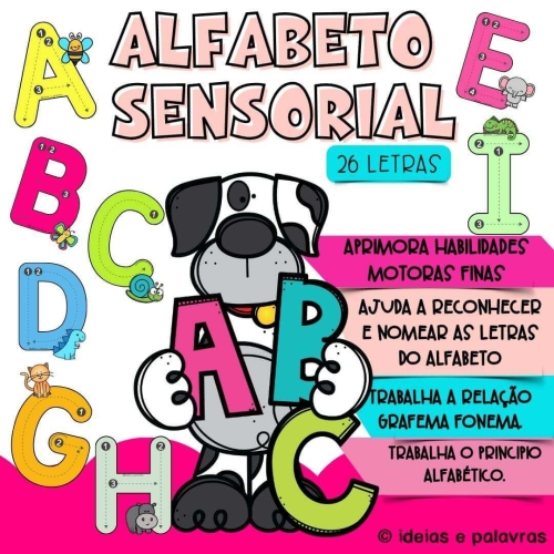 JOGO PEDAGÓGICO EDUCATIVO DE ALFABETIZAÇÃO PARA IMPRIMIR COLORIDO - SOM  INICIAL ALFABETO-ESPAÇO EDUCAR