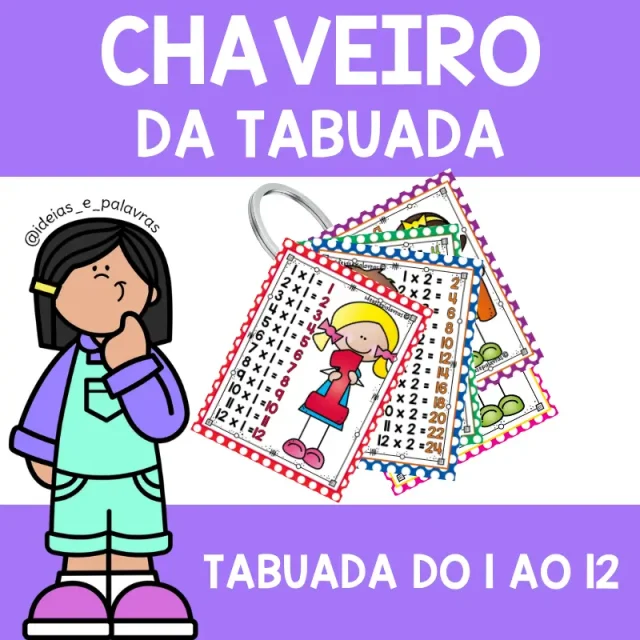 chaveiro tabuada