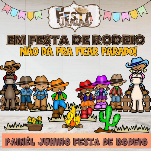 Painel Junino Festa de Rodeio