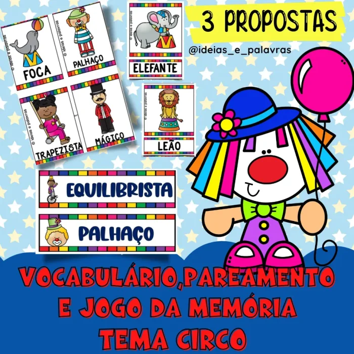 VOCABULÁRIO TEMA CIRCO