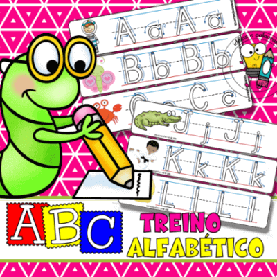 ABC Treino Alfabético | Jogo Pedagógico com 26 Fichas para Alfabetização e Letramento