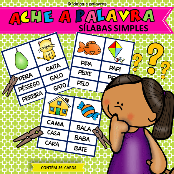 Educação Infantil Facil: Jogo Da Sílaba Inicial Em 2020