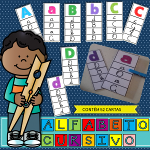 alfabeto cursivo -clip cards