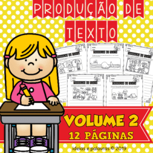 Apostila de PRODUÇÃO TEXTUAL VOL 2 | Ideial para 3º, 4º e 5º anos do ensino fundamental.