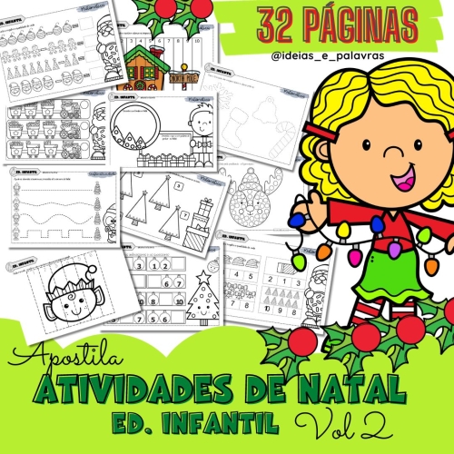 Apostila de Atividades de Natal para educação infantil