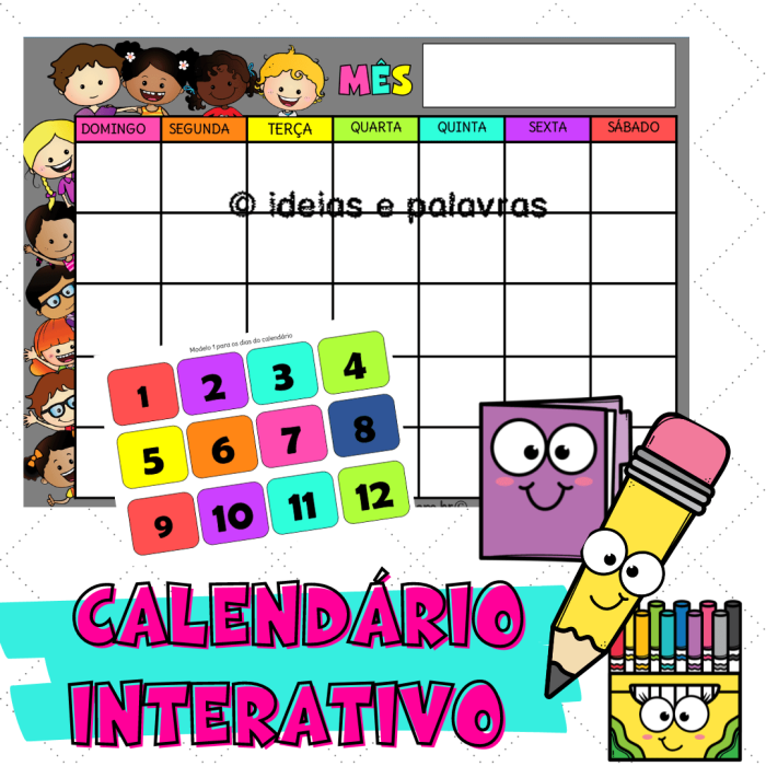 Calendário Interativo para Sala de Aula | Educação Infantil e Ensino Fundamental - Image 3