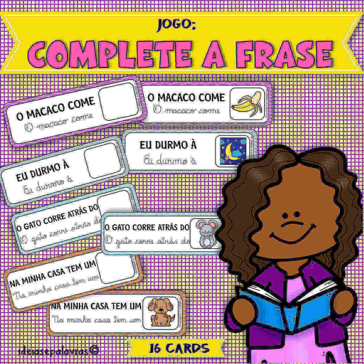 Jogos e frases para aprender palavras