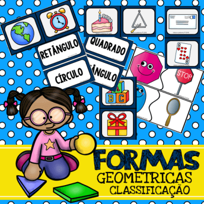 Jogo de educação para crianças, círculo de forma geométrica de