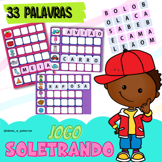 Jogo Escolar Alfabetização Sílabas Horas Soletrar Matemática