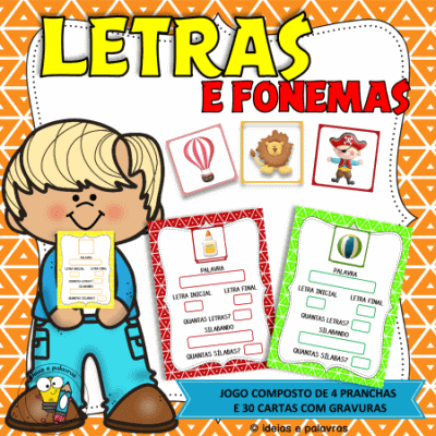 JOGO DAS LETRAS - ALFABETIZAÇÃO - 3 a 5 ANOS