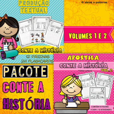 Pacote Conte a História Vol.1 e 2 | Alfabetização e Letramento