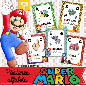 posteres do alfabeto super mario ideiasepalavras.com.br