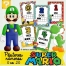 21 Pôsteres dos Números Alfabetização de 0 ao 20 Tema Super Mario para Educação Infantil e Ensino Fundamental