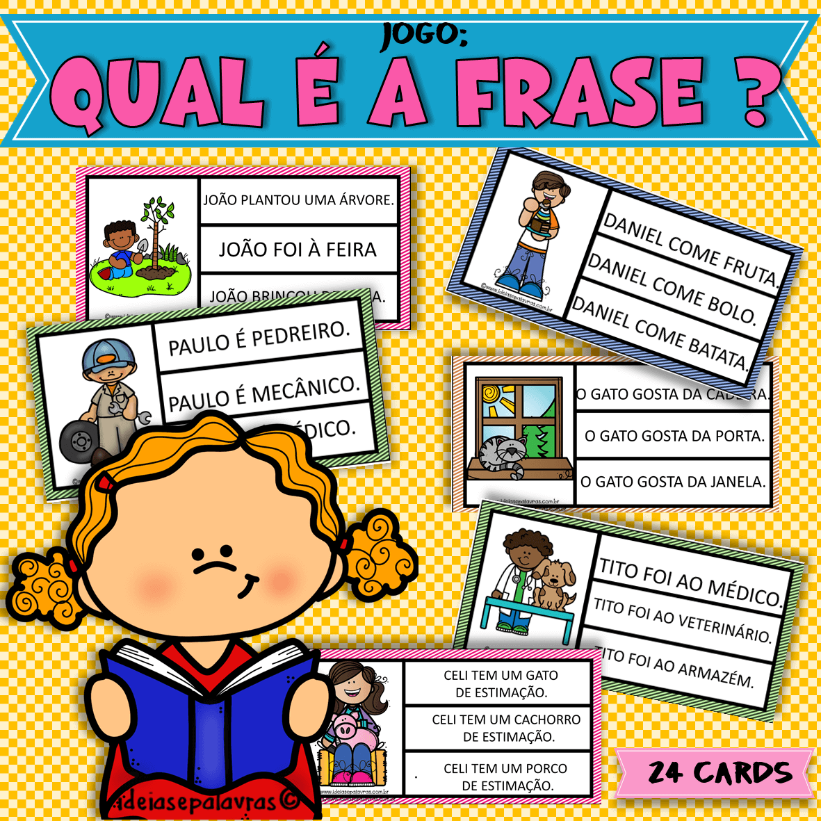 Atividades com Frases para alfabetização