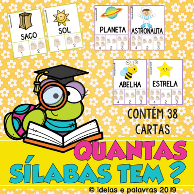 Quantas Sílabas Tem? | Jogo Pedagógico | Atividades de para aprender as sílabas