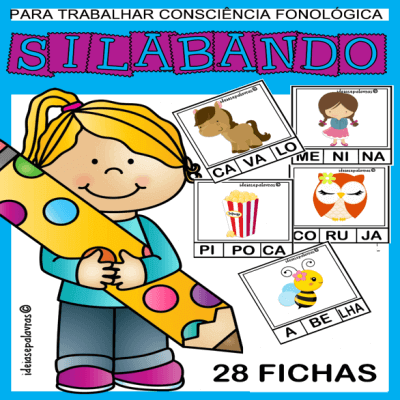 Jogo Pedagógico Sequência Alfabética Alfabeto para Alfabetização com 40  Fichas + 28 Cartas para Educação Infantil