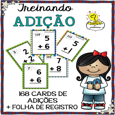 16 Cartas de Adição Cenouras, Jogo Pedagógico para Atividades de  Alfabetização Matemática, Ideias e Palavras