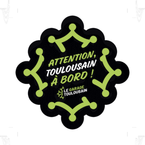 autocollant Toulousain à bord
