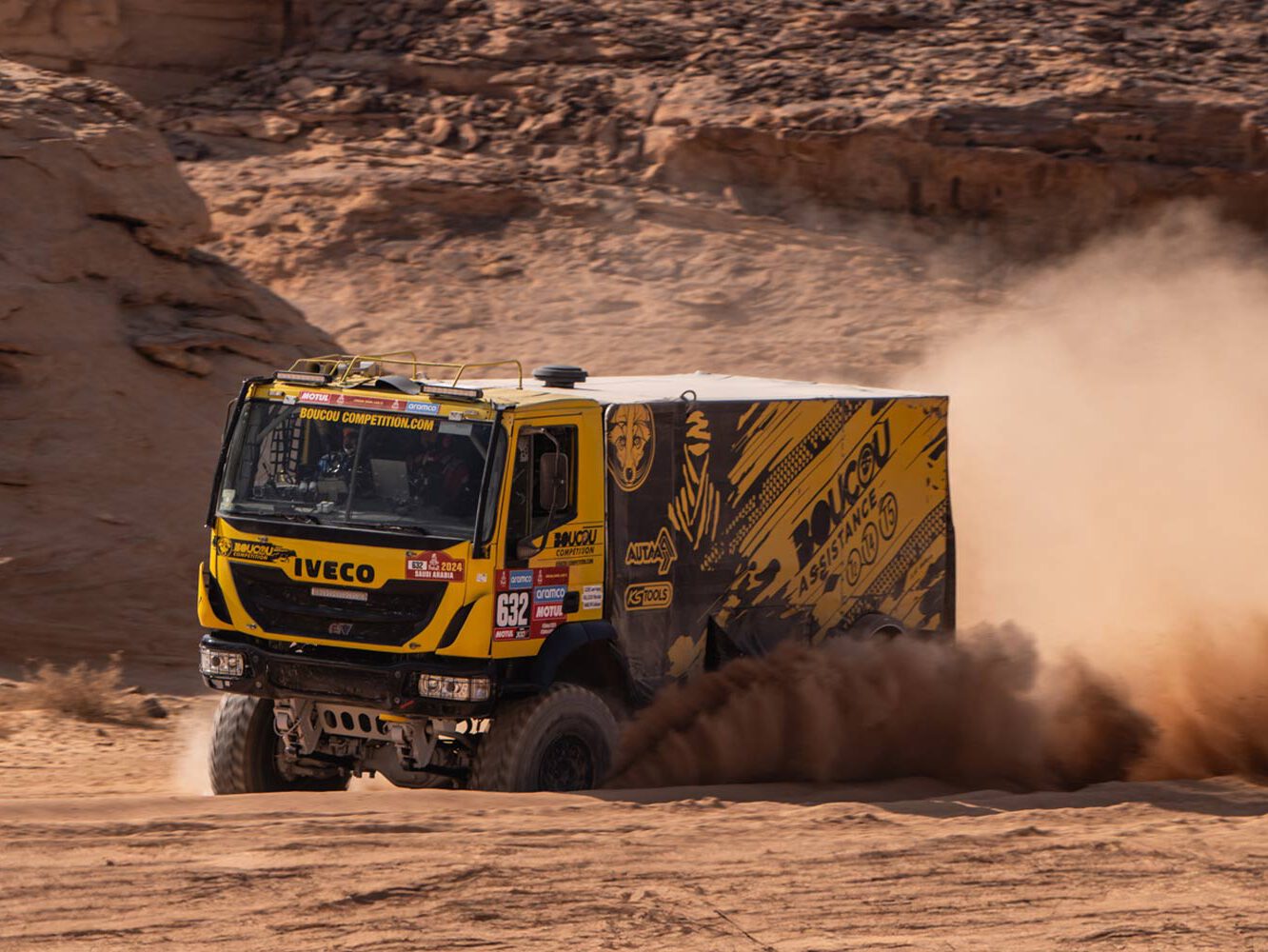 marquage camion course rallye