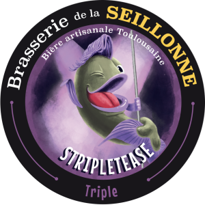 Facing étiquette pour biere triple