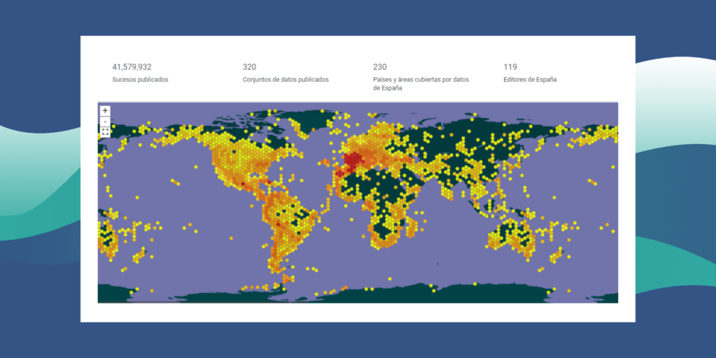 Mapa mundial de biodiversidad generado por SIG_ciencia ciudadana