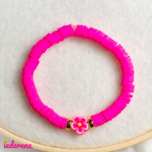 Armband Flower Roze