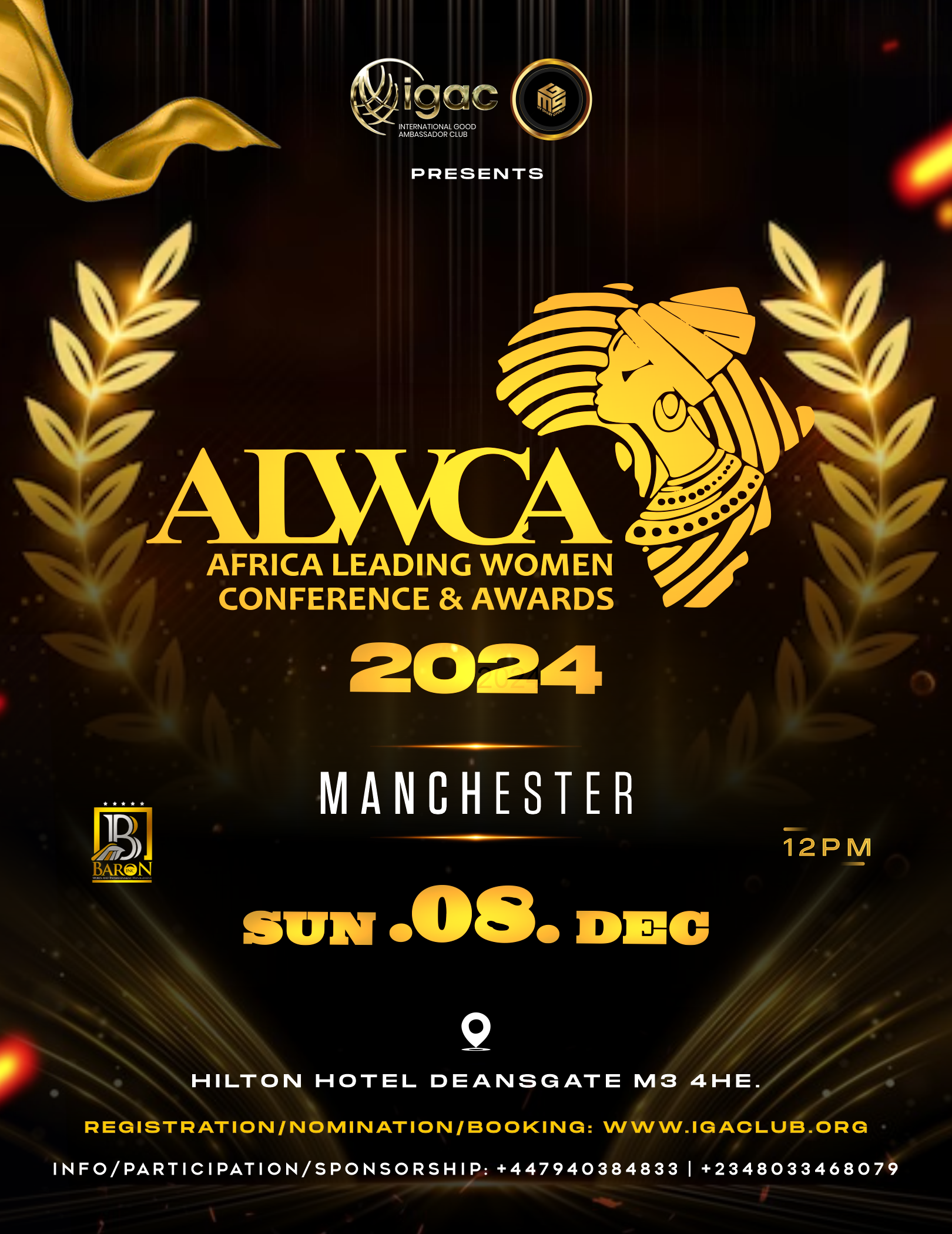 ALWA MANCHESTER 2024 PACKAGES DEC 6th - 10th